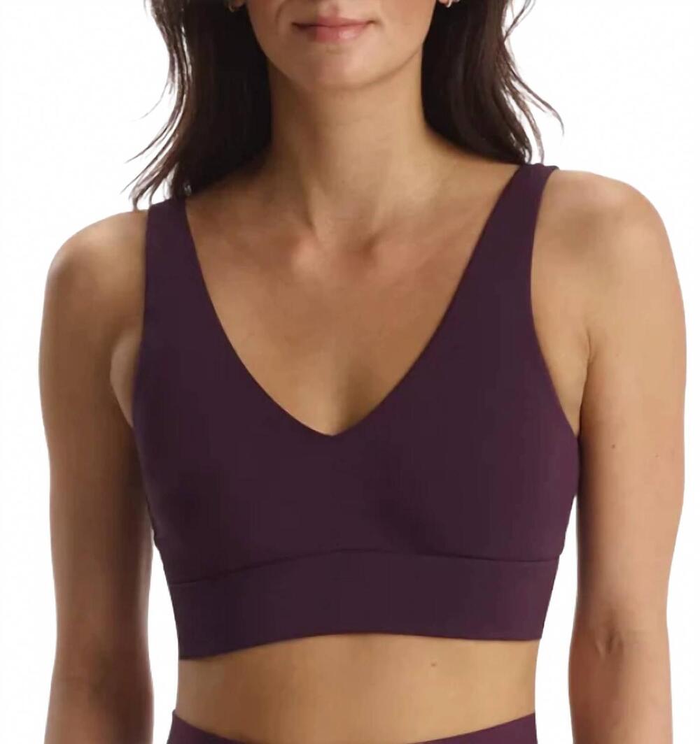 NEW COMMANDO butter comfy bralette in currant